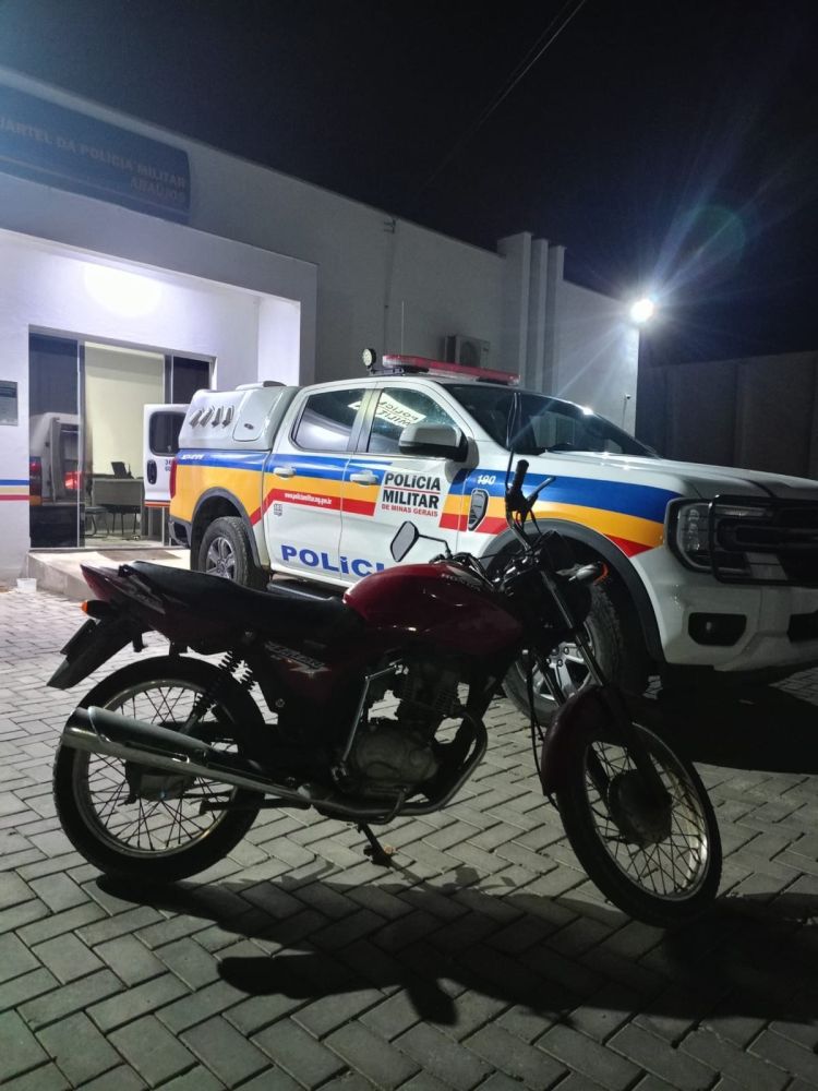 Araújos/MG – Polícia Militar recupera motocicleta furtada e efetua prisão de autor por furto consumado
