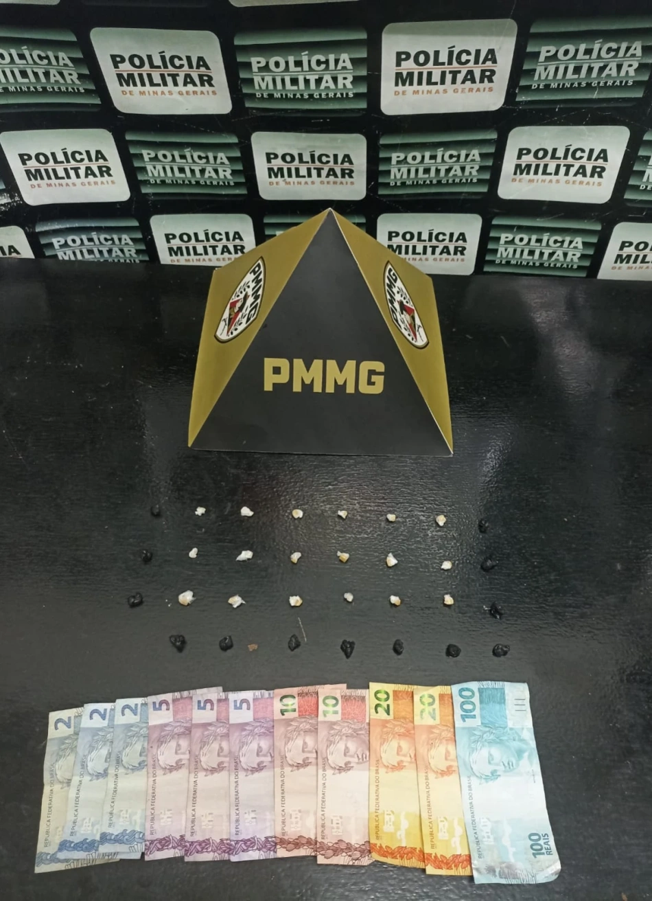 Pará de Minas – Polícia Militar prende suspeito por tráfico de drogas no bairro JK