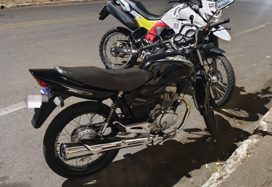 Pitangui/MG – Polícia Militar apreende motocicleta com indícios de adulteração