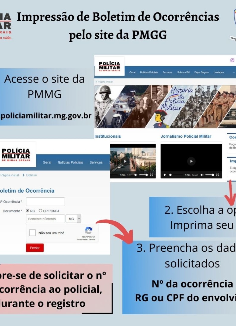 Polícia Militar passa a disponibilizar as ocorrências em seu site oficial para impressão