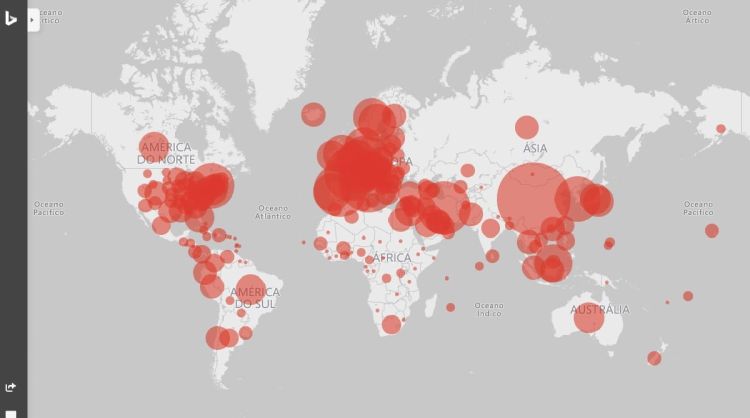 O mundo superou nesta segunda-feira a marca de 40 milhões de casos confirmados do novo coronavírus