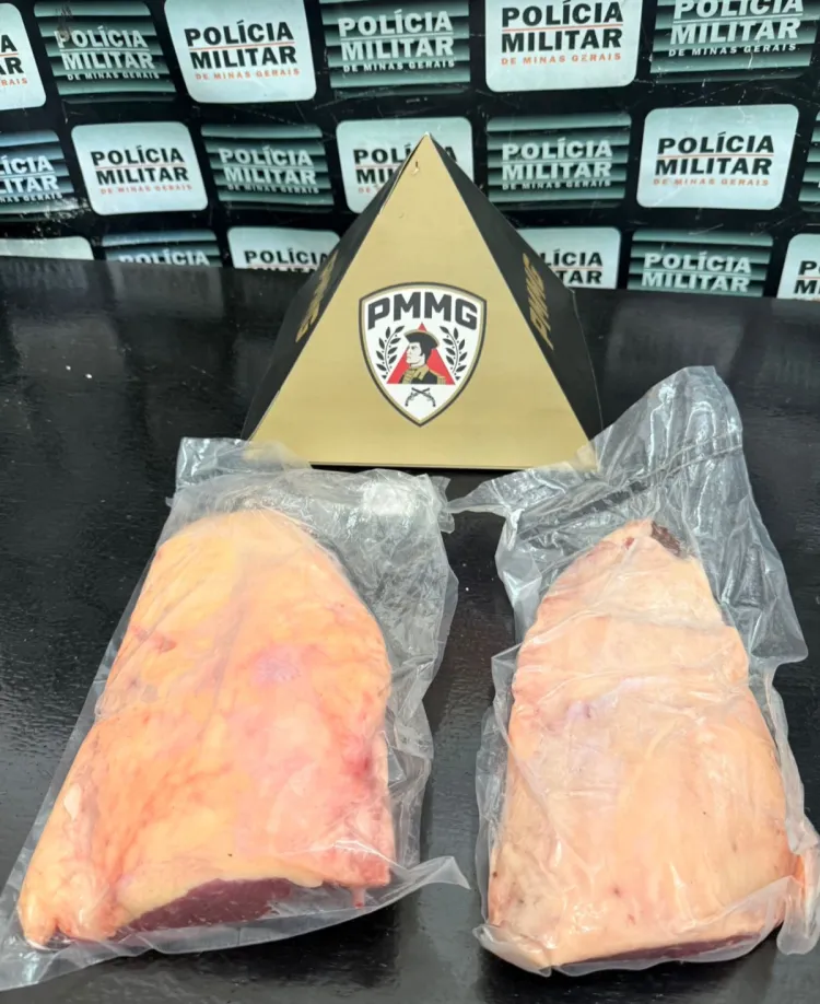 Homem é preso após furtar duas peças de picanha em supermercado do bairro Santos Dumont