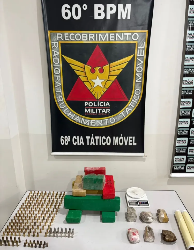 Grande operação da Polícia Militar em Nova Serrana resulta na apreensão de arsenal e grande quantidade de drogas