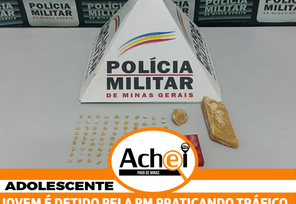 ADOLESCENTE É DETIDO POR TRÁFICO DE DROGAS  NO SANTOS DUMONT