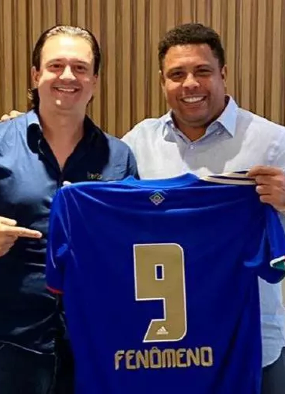 Ronaldo Fenômeno testa positivo para a Covid-19 e não vai participar da festa de aniversário do Cruzeiro