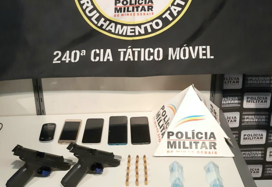 Trio é preso em Divinópolis acusado de roubo e porte ilegal de arma de fogo