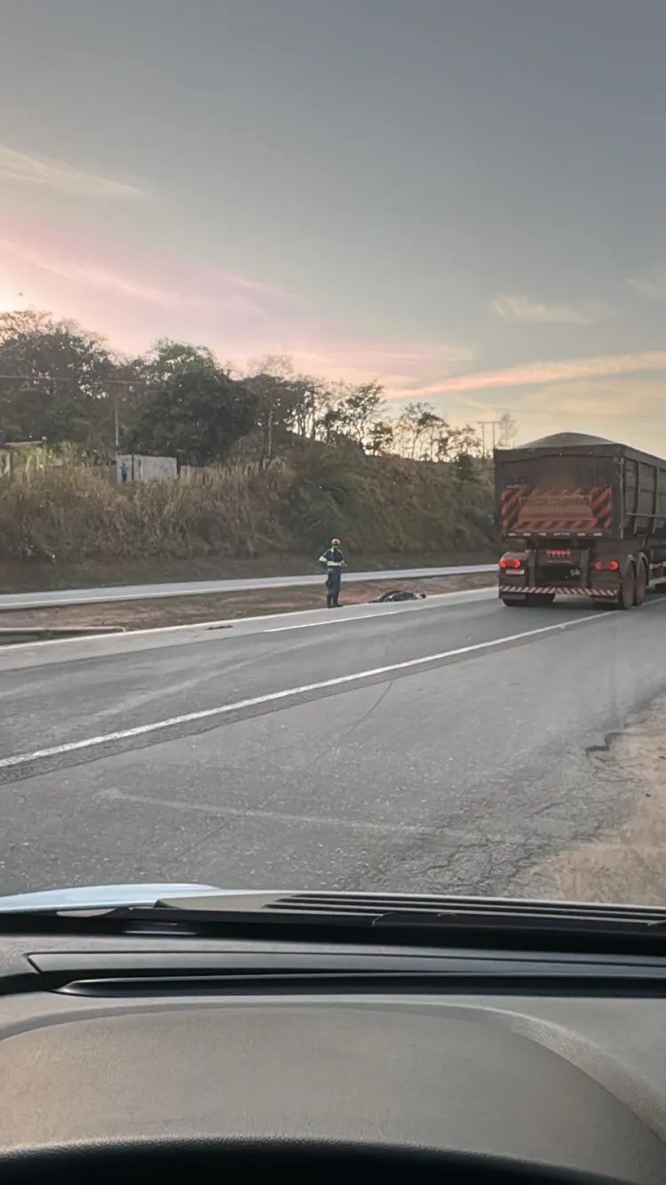 Mulher de aproximadamente 40 anos morre após ser vítima de múltiplos atropelamentos na BR-262