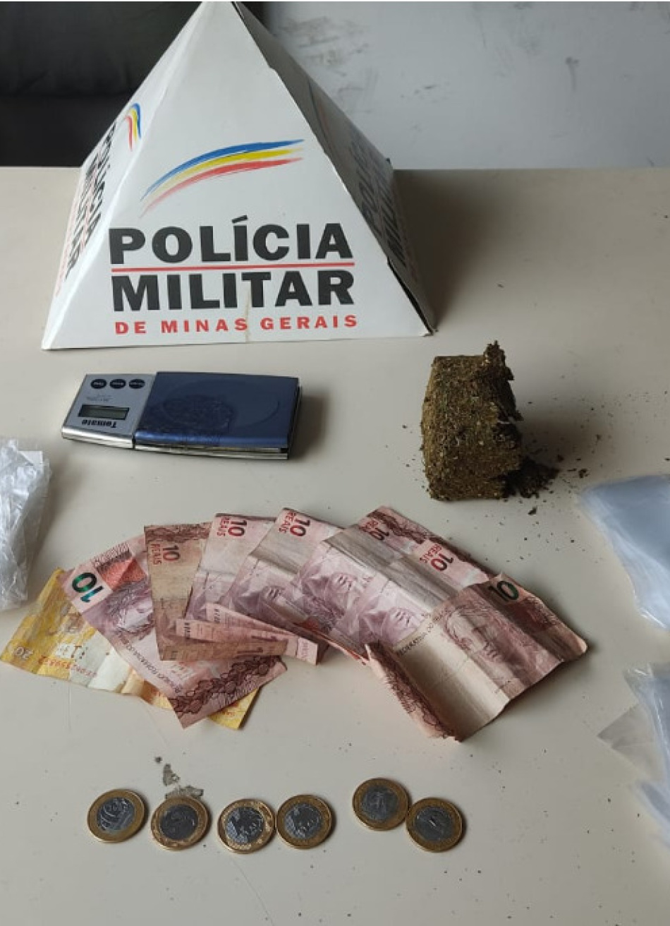 Menor é apreendido com uma barra de maconha em Pitangui